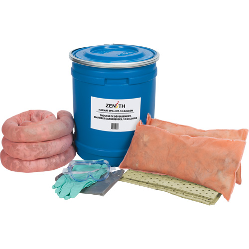 Truck Spill Kit, Hazmat, Drum, 10 US gal. Absorbancy Sécurité Médic
