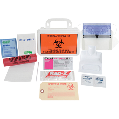 Deluxe Clean-Up Spill Kit, Biohazard, Case Sécurité Médic