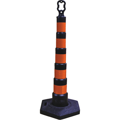 Grip N Go Trim Line Channelizers, 49" High, Black Sécurité Médic