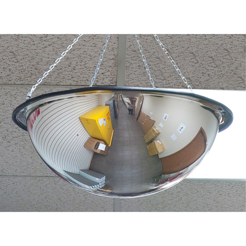360° Dome Mirror, Full Dome, Open Top, 20" Diameter Sécurité Médic