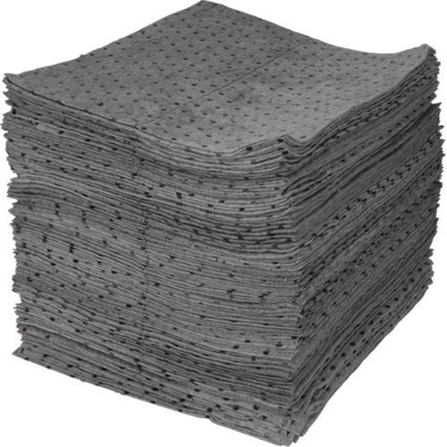 Premium Bonded Sorbent Pads, Universal, 15" x 17", 30 gal. Absorbancy Sécurité Médic
