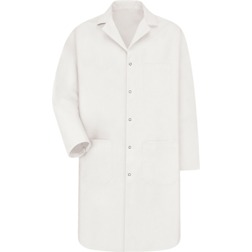 Lab Coat, Poly-Cotton, Small, White Sécurité Médic