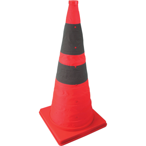 Collapsible Lighted Cone, 28" H, Orange Sécurité Médic