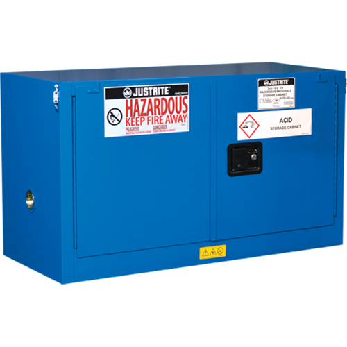 Sure-Grip&reg; Ex Hazardous Material Piggyback Safety Cabinets, 17 gal., 43" x 24" x 18" Sécurité Médic