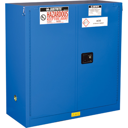 ChemCor&reg; Lined Hazardous Material Safety Cabinets, 30 gal., 43" x 44" x 18" Sécurité Médic