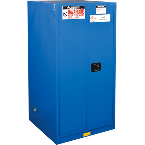 ChemCor&reg; Lined Hazardous Material Safety Cabinets, 60 gal., 34" x 65" x 34" Sécurité Médic