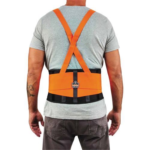 ProFlex 100HV Economy Spandex Hi-Vis Back Support Brace, Elastic, Small Sécurité Médic