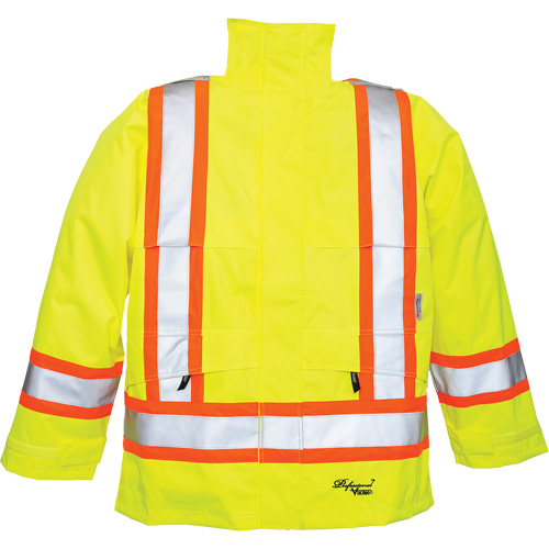 Manteaux 300 deniers Professional Journeyman, Polyester, Petit, Jaune lime haute visibilit&eacute; Sécurité Médic