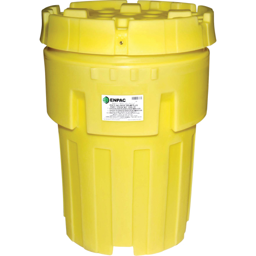 Barils de r&eacute;cup&eacute;ration en poly Plus Envirosalv , 95 gal. US, Stationnaire Sécurité Médic