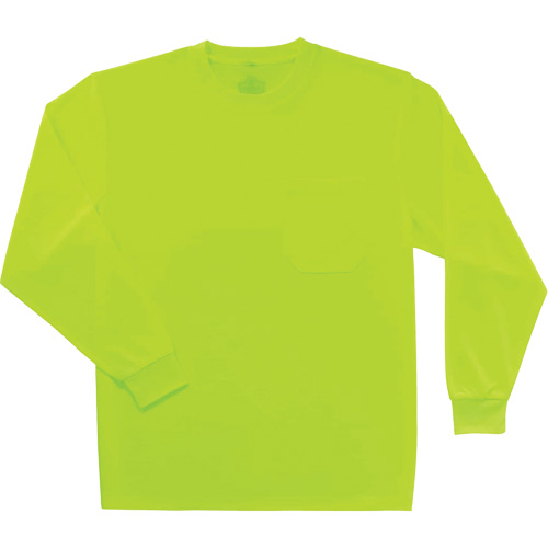 Chandail &agrave; manches longues non certifi&eacute; GloWear 8091, Polyester, Petit, Jaune lime haute visibilit&eacute; Sécurité Médic