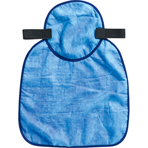 Tampon et voile pour le cou refroidissants pour casque de s&eacute;curit&eacute; Chill-Its 6717CT, Bleu Sécurité Médic