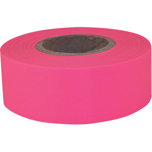 Ruban de signalisation Sub-Zero, 1,2" la x 150' lo, Rose fluorescent Sécurité Médic