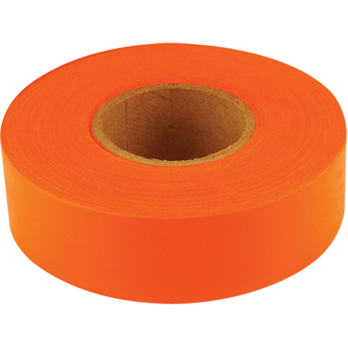 Sub-Zero Flagging Tape, 1.2" W x 150' L, Fluorescent Orange Sécurité Médic
