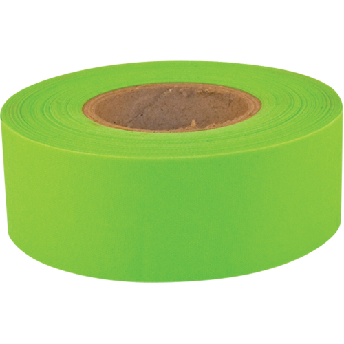 Sub-Zero Flagging Tape, 1.2" W x 150' L, Fluorescent Lime Sécurité Médic