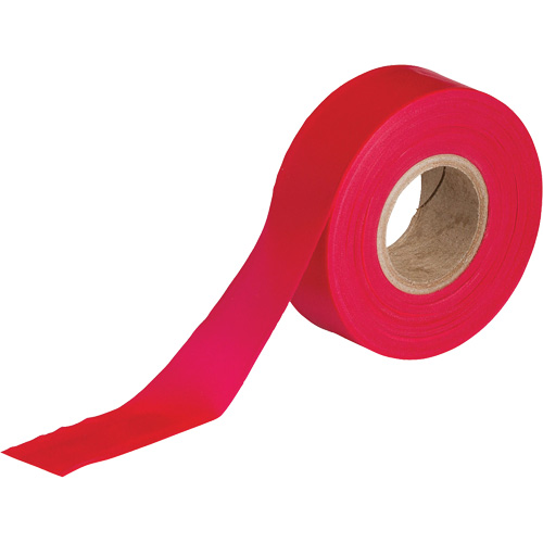 Flagging Tape, 1.188" W x 300' L, Red Sécurité Médic