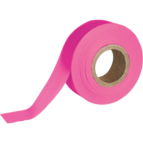 Ruban pour signalisation, 1,188" la x 150' lo, Rose fluorescent Sécurité Médic