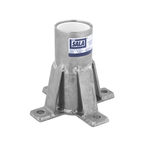Base de potence pour collier de passage pour installation sur le plancher DBI-SALA Advanced Sécurité Médic