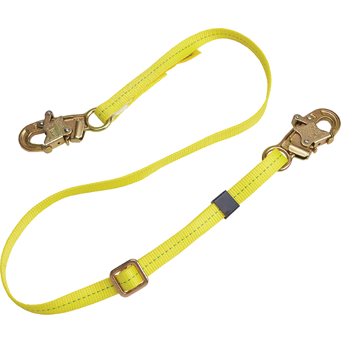 Web Adjustable Positioning Lanyard, 1 Legs, 6', CSA Class B, Polyester Sécurité Médic