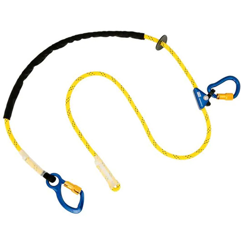 Longe ajustable pour grimpeur, 1 branches, 8', Classe CSA A, Nylon Sécurité Médic