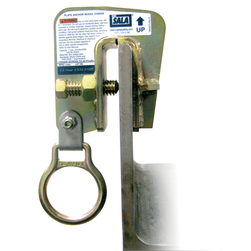 DBI-SALA&reg; Steel Plate Anchor, Bolt-On, Temporary Use Sécurité Médic