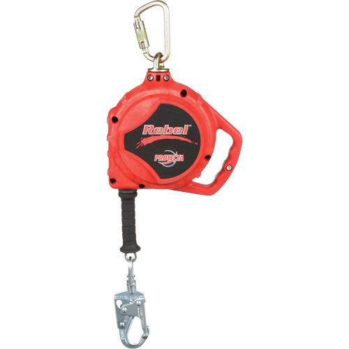 Rebel Self Retracting Lifeline, 33', Stainless Steel, Swivel Sécurité Médic