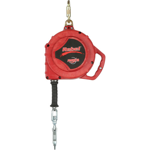 Rebel Self Retracting Lifeline, 50', Stainless Steel, Swivel Sécurité Médic