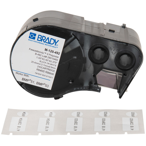 Low Temperature Label Maker Cartridge, Black Sécurité Médic