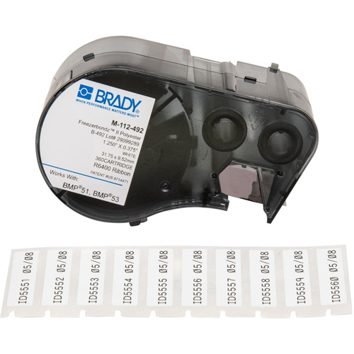 Low Temperature Label Maker Cartridge, Black Sécurité Médic