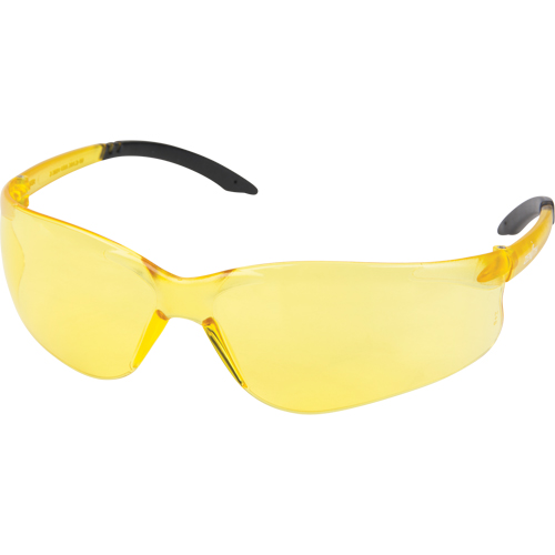 Z2400 Series Safety Glasses, Amber Lens, Anti-Scratch, ANSI Z87+/Meets/Exceeds CSA Z94.3 Sécurité Médic