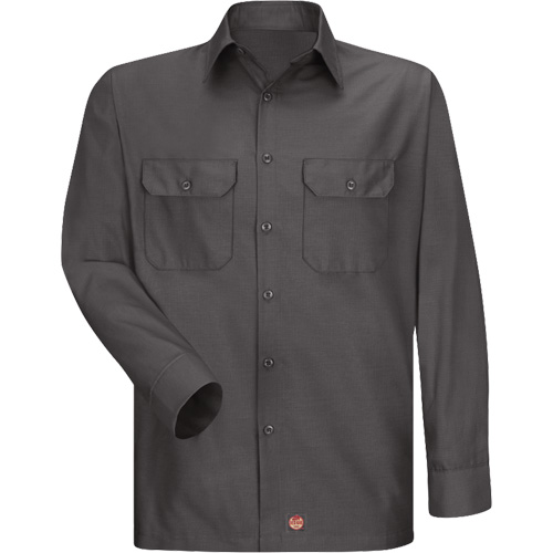 Long Sleeve Ripstop Shirt, Men's, 3X-Large, Charcoal Sécurité Médic