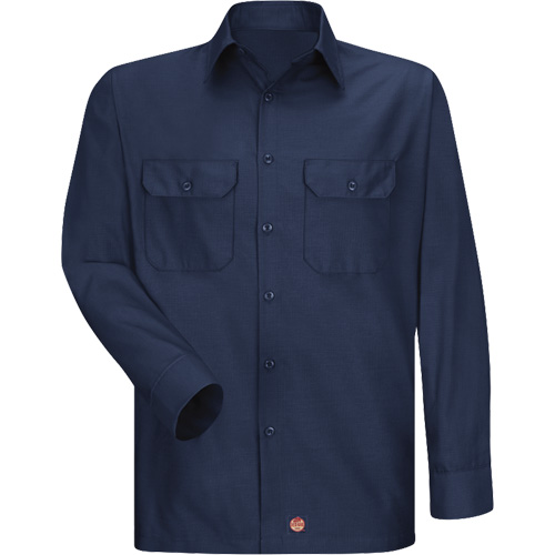Long Sleeve Ripstop Shirt, Men's, 3X-Large, Navy Blue Sécurité Médic