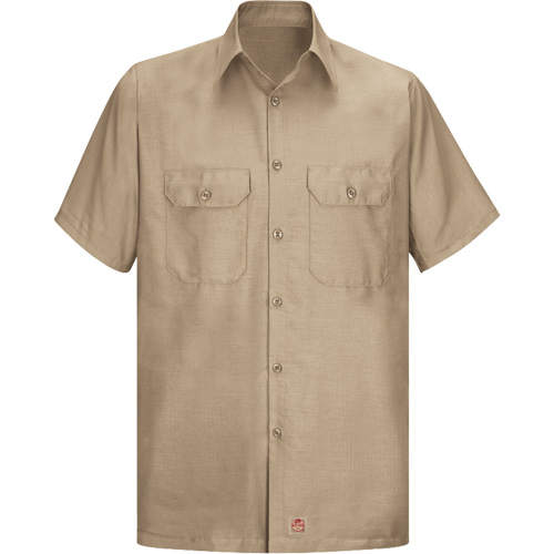 Short Sleeve Ripstop Shirt, Men's, 3X-Large, Khaki Sécurité Médic