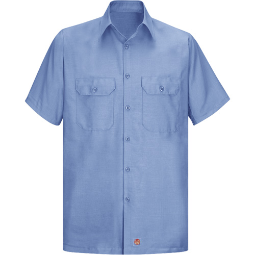 Short Sleeve Ripstop Shirt, Men's, Large (Tall), Blue Sécurité Médic
