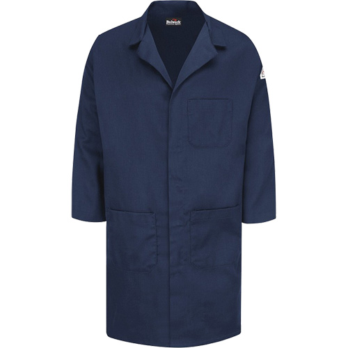 Blouse de laboratoire Excel FR ComforTouch, Coton, Grand, Bleu marin Sécurité Médic