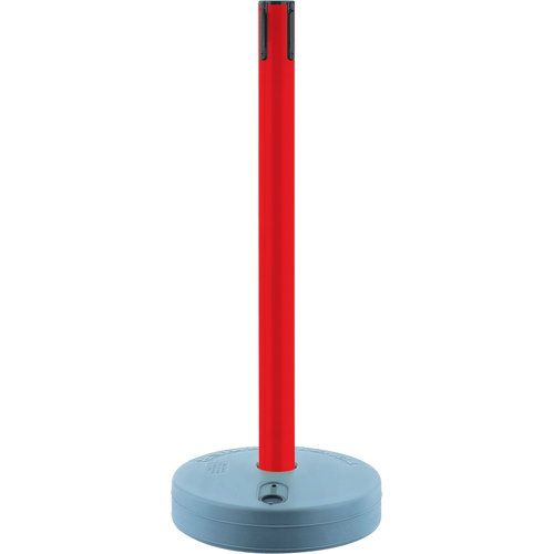 Outdoor TensaBarrier&reg; - Receiver Posts, 37" High, Red Sécurité Médic