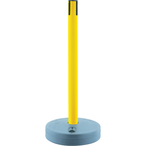 Tensabarrier ext&eacute;rieur - poteaux r&eacute;cepteurs, Hauteur de 37", Jaune Sécurité Médic