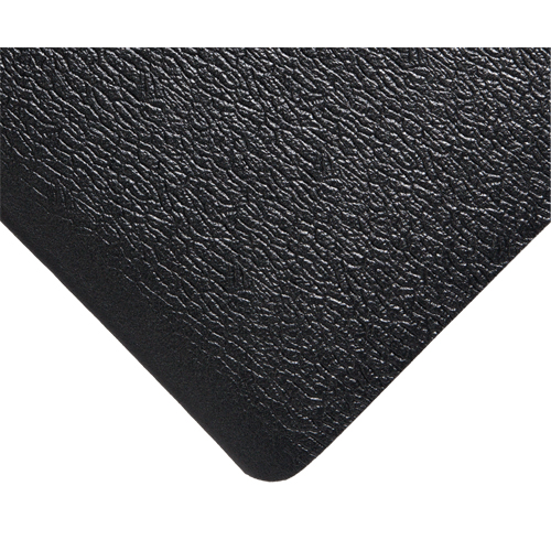 Tapis Deluxe Soft Step No 444, Rugueux, 3' x 5' x 5/8", Noir, &eacute;ponge en PVC Sécurité Médic
