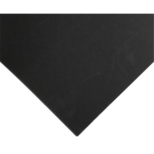 Electrically Conductive Mat No.785, 3' W x 5' L x 3/32" T, PVC, Smooth, Black Sécurité Médic