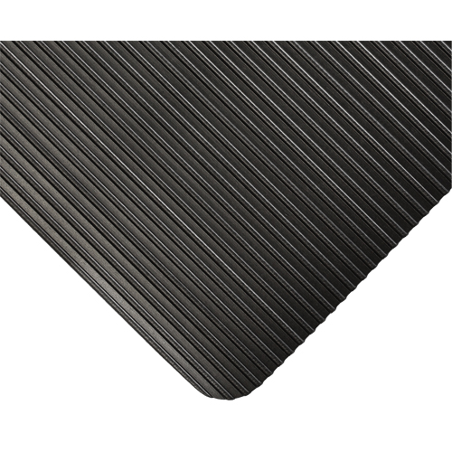 Tapis KleenSweep No 391, Couloir, 3' x 105' x 1/8", Noir Sécurité Médic