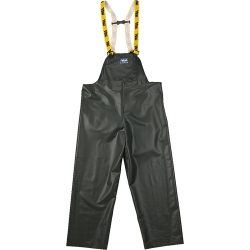 Pantalon de pluie &agrave; bavette Journeyman r&eacute;sistant aux produits chimiques, 2T-Grand, Vert, Polyester/PVC Sécurité Médic