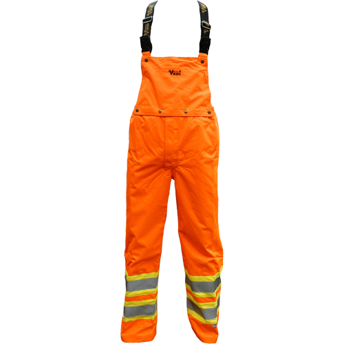 Pantalon de s&eacute;curit&eacute; Journeyman d&eacute;tachable &agrave; bavette, Polyester, Petit, Orange haute visibilit&eacute; Sécurité Médic