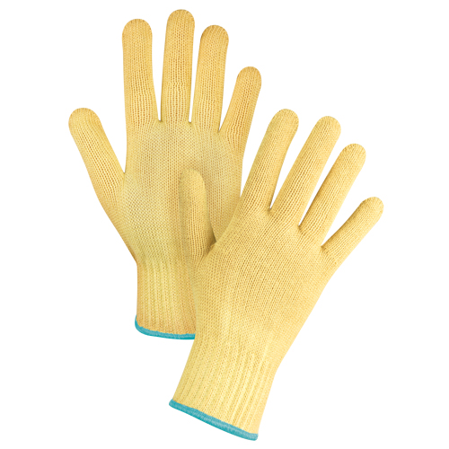 Gants tricot&eacute;s sans couture, Taille T-Grand/10, Calibre 7, Enveloppe en Kevlar, ASTM ANSI niveau A2/EN 388 niveau 3 Sécurité Médic