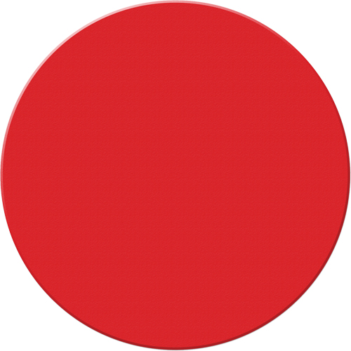 Marqueurs all&eacute;g&eacute;e/5S Armor Stripe, Cercle, 6" lo x 6" la, Rouge, Plastique Sécurité Médic