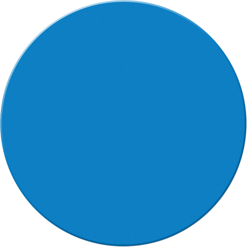 Marqueurs all&eacute;g&eacute;e/5S Armor Stripe, Cercle, 6" lo x 6" la, Bleu, Plastique Sécurité Médic