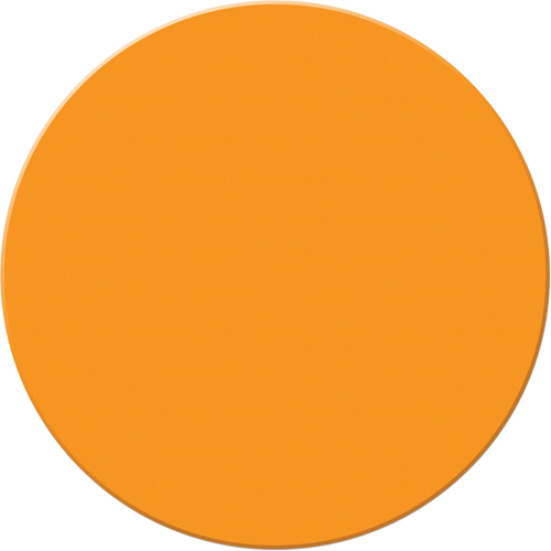 Armor Stripe Lean/5S Markers, Circle, 6" L x 6" W, Orange, Plastic Sécurité Médic