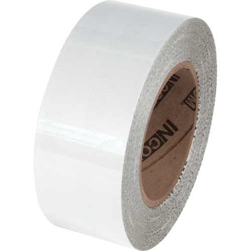 Tuff Mark&reg; Floor Marking Tape, 4" x 100', Polyester, White Sécurité Médic