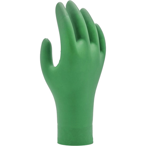 Gants biod&eacute;gradables 6110PF, T-petit, Nitrile, 4 mils, Sans poudre, Vert Sécurité Médic