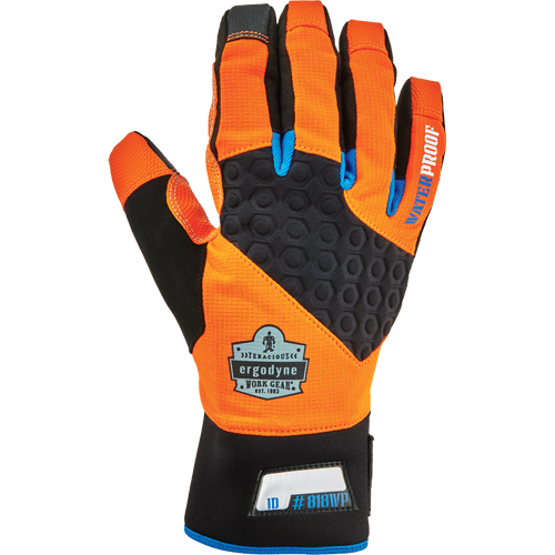 ProFlex&reg; 818WP Performance High-Visibility Thermal Waterproof Utility Gloves, Polyurethane Palm, Size Small Sécurité Médic