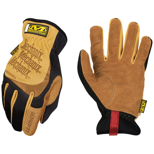 Fastfit&reg; Gloves, Small, Grain Leather Palm, Elastic Cuff Sécurité Médic