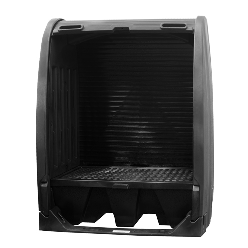 Spill Containment Sheds Without Drain, 61" L x 37.25" W x 72.75" H, 1000 lbs. Load Capacity Sécurité Médic
